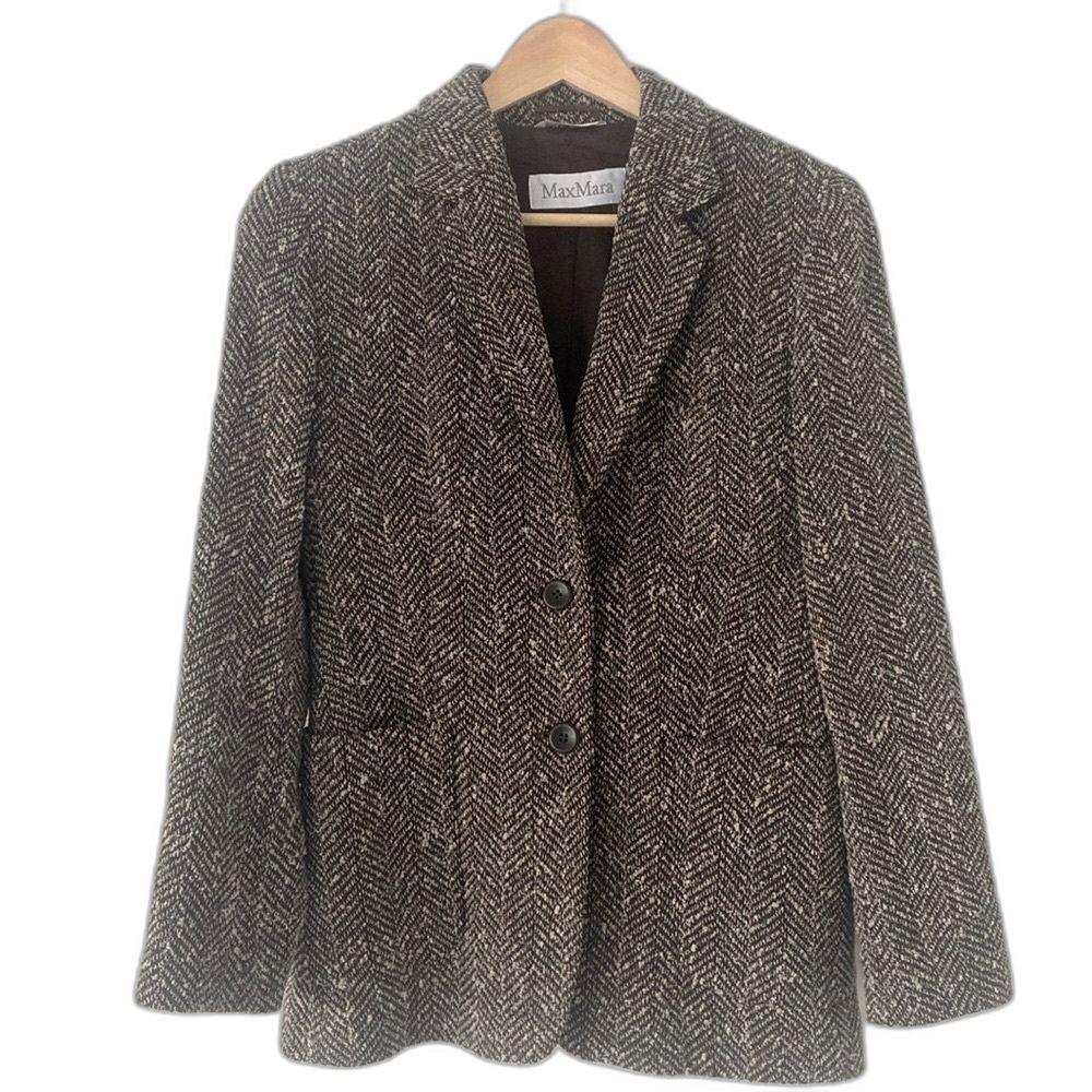 Max Mara Women's Black and Brown Tailored-jackets